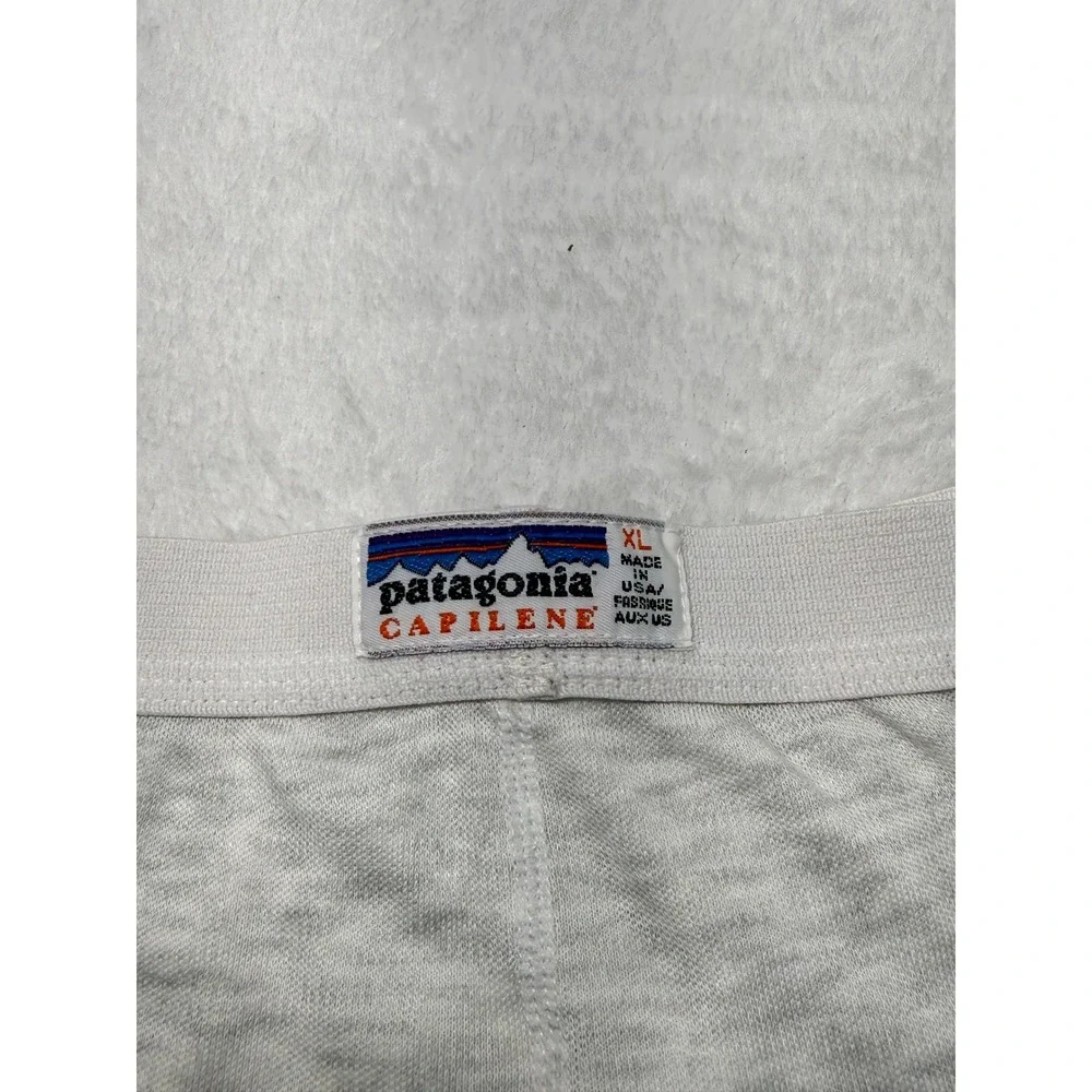 Patagonia Capilene Mens XL Heather Grey Base Layer Pants Vintage Made in‎ USA